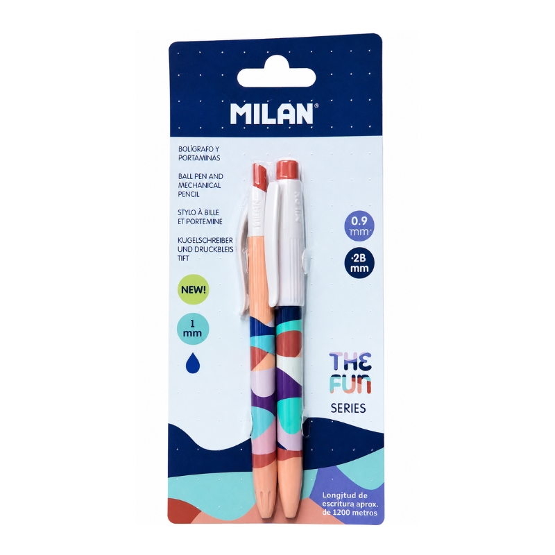 Portaminas + Lapicero Milan, disponible al mejor precio en Papeleria El Mayorista, Cali.