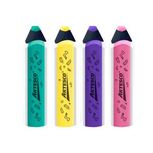 borrador neon superpunta de artesco, disponible al mejor precio aquí en papeleria el mayorista cali.