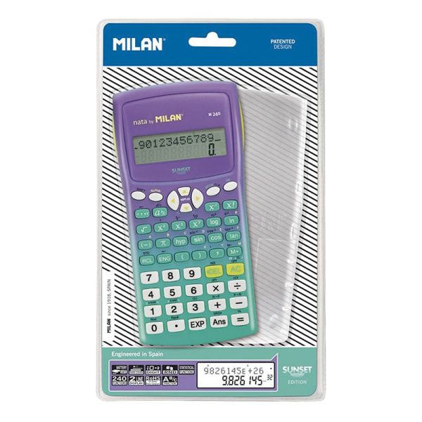 Calculadora científica REF M 240 Sunset y Blister  Milan - Imagen 2