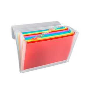 Carpeta Fuelle con Bolsillos Transparente Artesco 1039: organización clara y protección para tus documentos importantes.