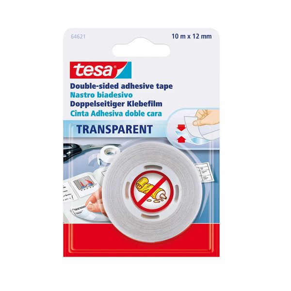Cinta doble faz transparente Tesa