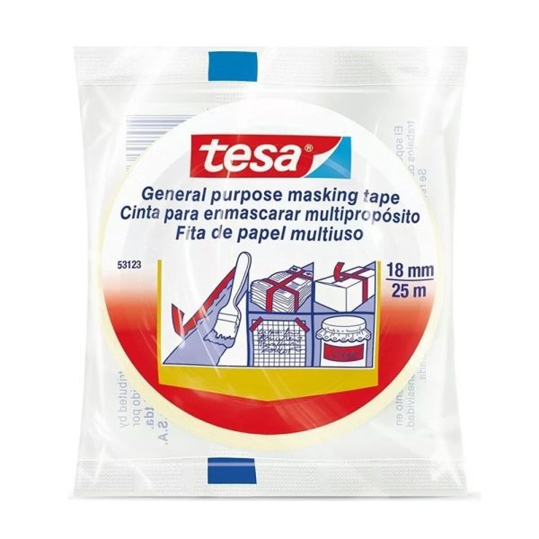 Cinta Tesa Enmascarar 18mm x 25m
