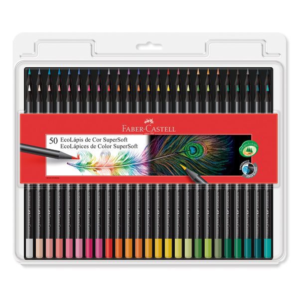 Colores Faber Castell x50 ecológicos: calidad, suavidad y sostenibilidad en cada trazo.