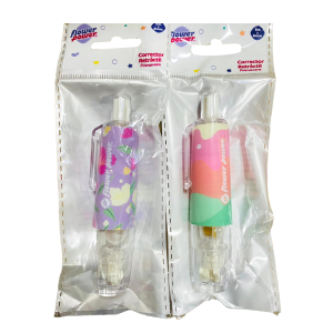 corrector en cinta flower power, disponible al mejor precio en papeleria el mayorista, cali.