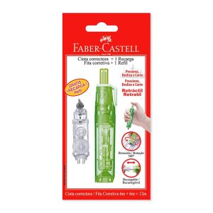 corrector retractil en cinta faber castell, disponible al mejor precio en papeleria le mayorista cali.