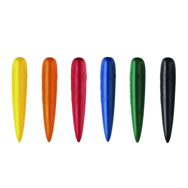 Crayones ergonómicos x6 Cohete Faber Castell - Imagen 2