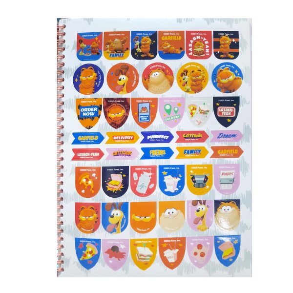 Cuaderno Argollado Grande Garfield Cuadros - Imagen 2
