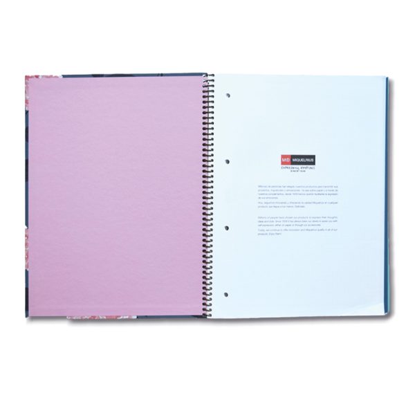 Agenda Argollada 4 Materias Floral Miquelrius - Imagen 2