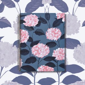 Agenda Argollada 4 Materias Motivo Floral Milan