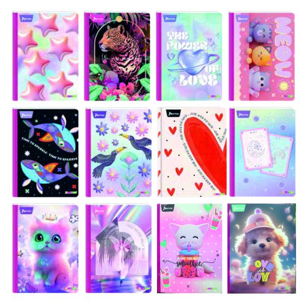 cuadernos cosidos con stickers norma papeleria el mayorista cali.