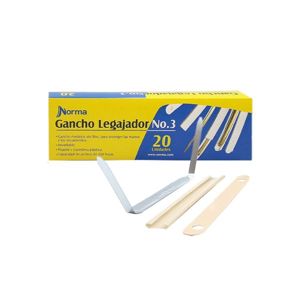 Caja de ganchos para legajador Norma #3