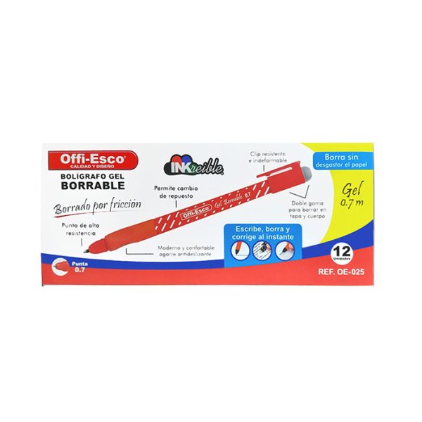 Lapiceros Offi-Esco Borrable OE-025 - Imagen 2