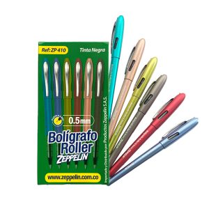 lapicero roller 0.5 zeppelin, disponible al mejor precio aqui en papeleria el mayorista, cali.