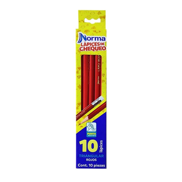 Lápiz Rojo triangular Norma