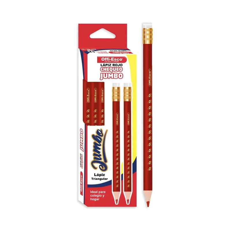 lapiz rojo offiesco disponible al mejor precio en Papeleria el mayorista cali.