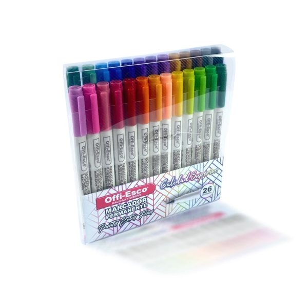 Marcadores extra finos x24 Offi-Esco OE-527