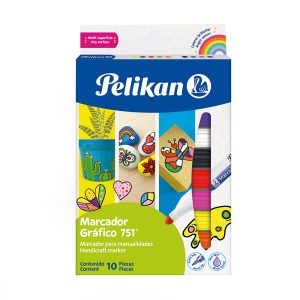 marcadores gráficos pelikan, disponibles en Papelería El Mayorista.