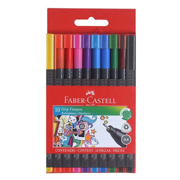 Micropuntas Faber Castell Grip fine x10