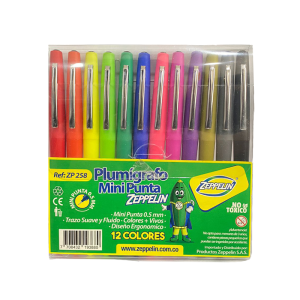 micropuntas x12 zeppelin, disponibles al mejor precio aquí en Papelería El Mayorista Cali.