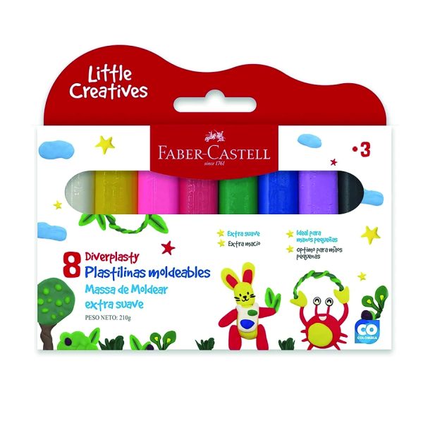 Plastilina Diverplasty x8 Faber Castell