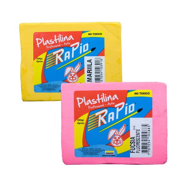 Plastilina en pan 200rgm Rapid