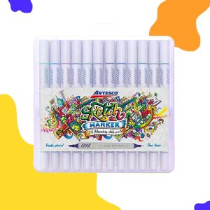 los plumones punta pincel artesco sketch marker son ideales para artistas. Disponibles al mejor precio en Papelería El Mayorista.