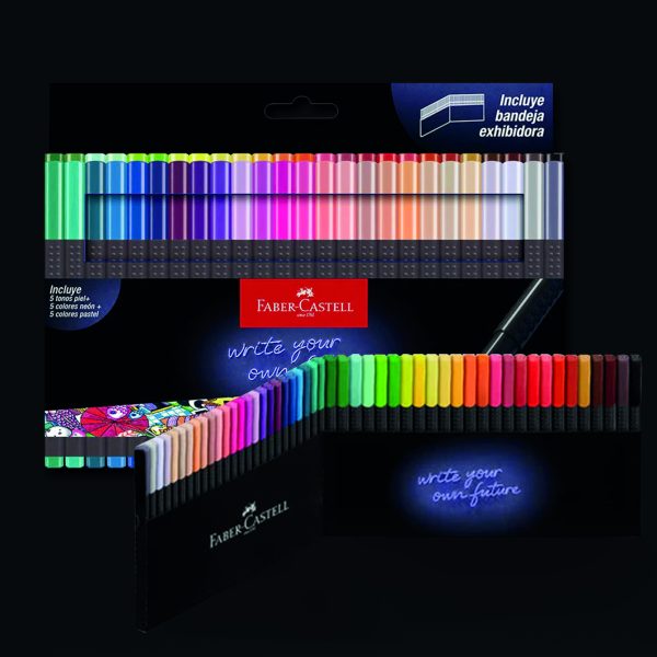 Rotuladores Grip Finepen x50 Faber Castell - Imagen 2