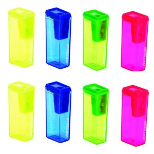sacapuntas con deposito rectangular Artesco, disponible al mejor precio en papeleria el mayorista.