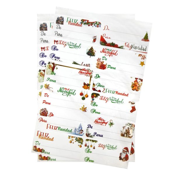 tarjetas adhesivas navidad, disponibles en papeleria el mayorista cali.